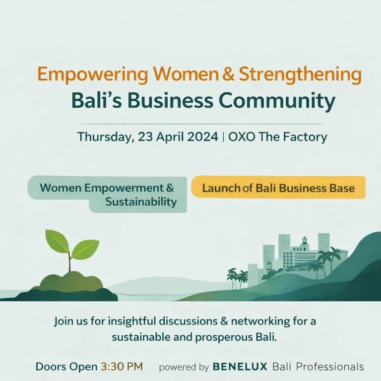 Stengthening Bali's Business Community through Women Empowerment & Sustainability